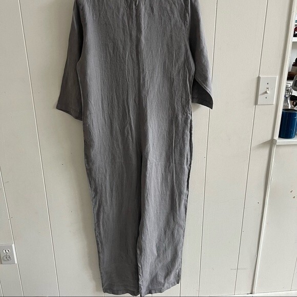 Zara Gray Lillian Linen Button Front Romper/Jumpsuit NWT - Picture 5 of 14